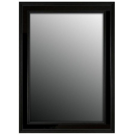 HITCHCOCK-BUTTERFIELD Hitchcock Butterfield 806801 Black Fieldhurst III Wall Mirror - 24 x 60 in. 806801